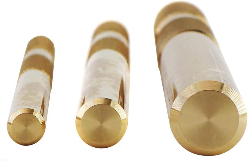 Tektall 61360 Brass Drift Punch Set, 3/4-Inch 1/2-Inch 3/8-Inch 3/4'' 1/2'' 3/8'' Hand Tool Punches Tools for Home use - Image 5